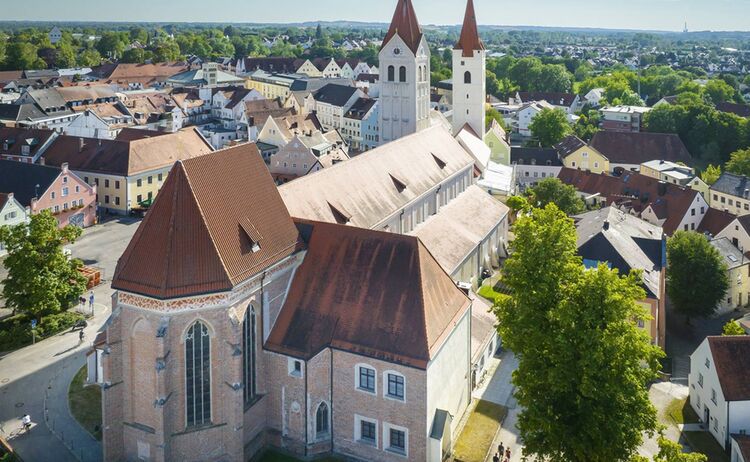 Luftaufnahme Von Moosburg Mit St Kastulus Muenster Lra Freising Dietmar Denger Web